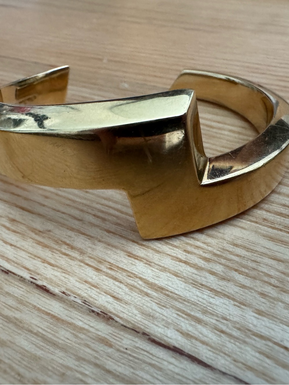18k Gold Geometric Cuff Bracelet - Pablo Picasso collection